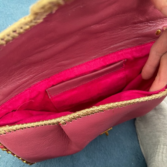 Embellished Pink and Gold Handbag - Picture 3 of 4